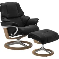 Stressless Relaxsessel "Reno", schwarz (schwarz paloma), B:92cm H:100cm T:80cm,