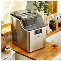 Costway Eiswürfelmaschine Ice Maker, Eismaschine Eiswürfelbereiter inkl. Schaufel Timer