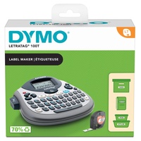 Dymo LetraTag LT-100T Tischgerät AZERTY-Tastatur, Silber