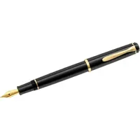 Pelikan Füllhalter Classic P200, Schwarz, Feder M vergoldet