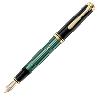 Pelikan Souverän M400 Kolbenfüller schwarz/grün/gold M (mittel)