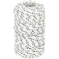 VidaXL Bootsseil Geflochten Weiß 2 mmx100 m Polyester