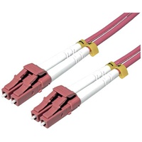 Roline LWL-Kabel 50/125μm OM4, LC/LC, stahlarmiert, LSOH, violett,