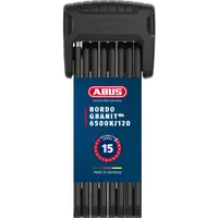 ABUS Bordo Granit 6500K/120 Schwarz Faltschloss
