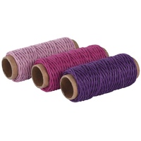 Rayher Kordeln Hanf matt pink 1,0 mm x 12,0