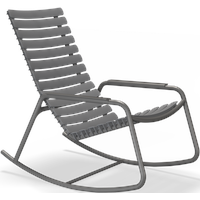 Houe ReCLIPS Outdoor Schaukelstuh dunkelgrau, Armlehnen Aluminium