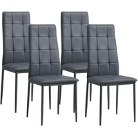 Albatros Esszimmerstühle RIMINI 4er Set, Grau - Edles Italienisches