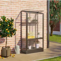 Vitavia Polis Gewächshaus Stahl schwarz HKP 4 mm 0,35