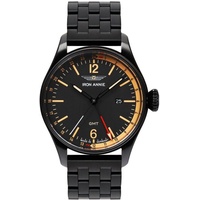 Iron Annie 5148M-2 Uhr Herren Edelstahl Gliederarmband schwarz