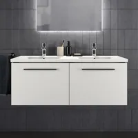 Ideal Standard i.life B Möbeldoppelwaschtisch-Unterschrank T5277DU 120x50,5x44cm, 2 Auszüge,