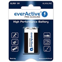 Everactive 9V Batterien 1 Stück, Pro Alkaline, Block 6LR61