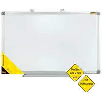 IDENA Whiteboard Alu-Rahmen, mit Stiftablage 40 x 30 cm,