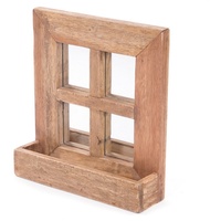 DESIGN DELIGHTS WANDSPIEGEL Natur, Holz, 36x40x11 cm, Spiegel, Wandspiegel