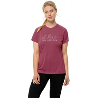 Jack Wolfskin Morobbia Vent Kurzarm-t-shirt - Sangria Red -