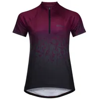 Jack Wolfskin Morobbia Half Zip Print Kurzarm-t-shirt - Sangria