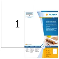 Herma Adressetiketten 10775 Weiß 210 x 297 mm 80