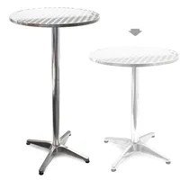 Wiltec höhenverstellbarer Stehtisch 70/110 cm ø 60 cm, 2-in-1