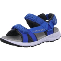 Superfit Jungen Criss Cross Sandale, Blau Grau 8020, 33