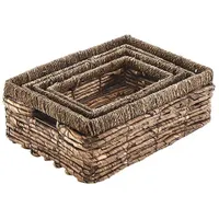 Kobolo 4tlg. Set Regalkorb BANANABASK in Braun | Gr.:
