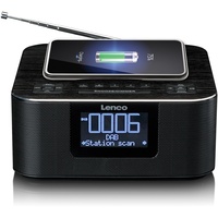 Lenco CR-650BK - DAB+/ FM Radiowecker mit Bluetooth"' und