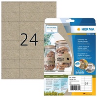 Herma Etiketten, braun, matt, 20 Blatt 480 Etiketten) (10753)