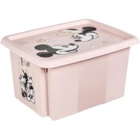 KEEEPER Minnie Maus Aufbewahrungsbox mit Deckel, Dreh- und stapelbar,