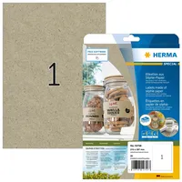 Herma Etiketten braun, matt, 20 Blatt (40 Etiketten) (10758)