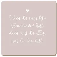 Grafik-Werkstatt Grafik Werkstatt lustiger Untersetzer Korkholz 1 Quadratisch