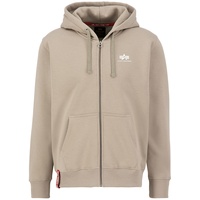 Alpha Industries Basic Zip Sl Kapuzenpullover Vintage Sand M