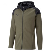 Puma teamCUP Casuals Kapuzenjacke Herren 35 green moss 3XL