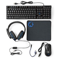 Nedis Gaming Combo Kit - 5-in-1 - Tastatur, Headset,