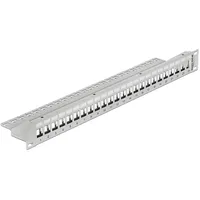 DeLock Keystone Patch Panel - Patch Panel - Grau