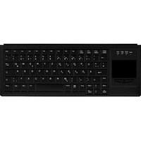 Active Key kompakte Tastatur mit Touchpad, Schwarz
