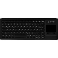 Cherry Active Key kompakte Tastatur mit Touchpad, schwarz, PS/2,