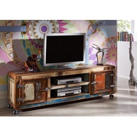 Massivmoebel24 - TV-Board Altholz 180x45x53 mehrfarbig lackiert FREEZY #32