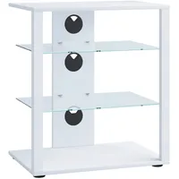 VCM Folas Hifi-Möbel 3 Ablagen Weiß