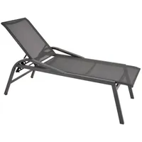 Lesli Living Gartenliege "Mojito Negro" extra hoch Sonnenliege, Liege