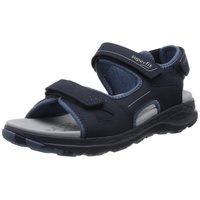 Superfit Jungen Criss Cross Sandale, Blau Hellgrau 8010, 30