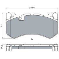 Bosch Bremsbelagsatz, Scheibenbremse