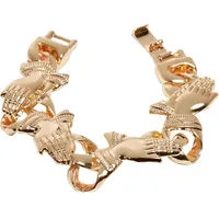 URBAN CLASSICS Pray Hands Bracelet, gold, L/XL