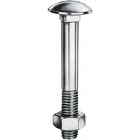 E-NORMpro Flachrundschraube DIN 603 M 8x 55 Mu zn
