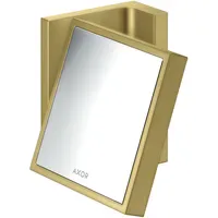 Hansgrohe Rasierspiegel Axor Universal Rectangular neigbar, Wandmontage, brushed brass