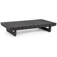 BIZZOTTO Couchtisch Infinity aus Aluminium 126 cm, Anthrazit