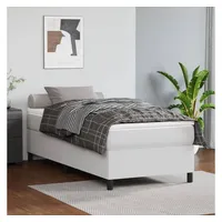 VidaXL Boxspringbett 90 x 200 cm weiß