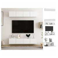 VidaXL TV-Schränke 4 Stk. Weiß 80x30x30 cm Holzwerkstoff