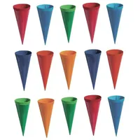 Livepac-Office 15 Deko Schultüten / Länge: 12,5cm / 6