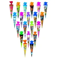 Livepac-Office 20x Schultüte/Zuckertüte/Länge: 35cm / rund / 20 verschiedene