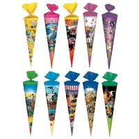 Stylex Schreibwaren Schultüte 10x Schultüte 25cm Zuckertüte rund