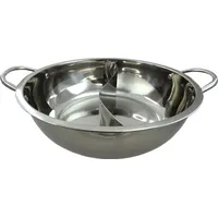 Yoaxia Ø 32cm Edelstahl HOT POT Topf mit 2