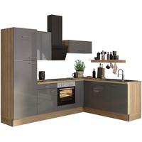 OPTIFIT Küchenzeile Klara 270 cm grau